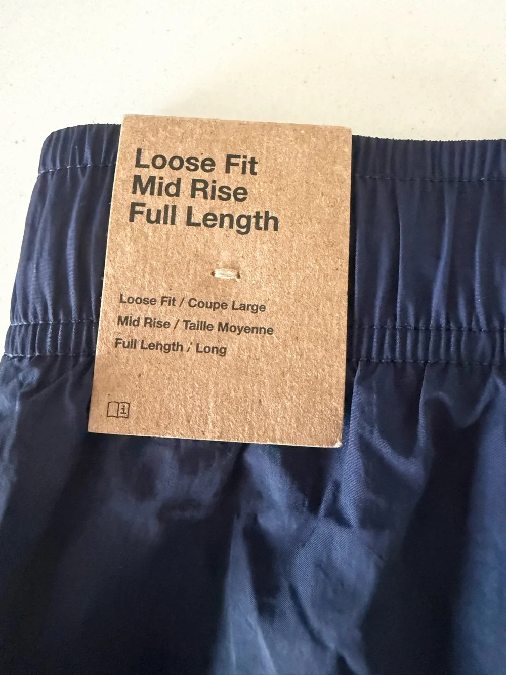 Nike Sportswear Women's Woven Wide-Leg Track Pants Navy Blue Size Small NWT